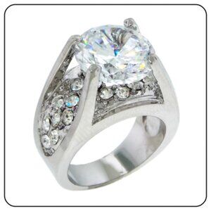 White CZ Look like real Ring assorted sizes